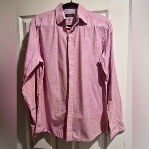 Nautica Men's Casual Pink Button Down Shirt